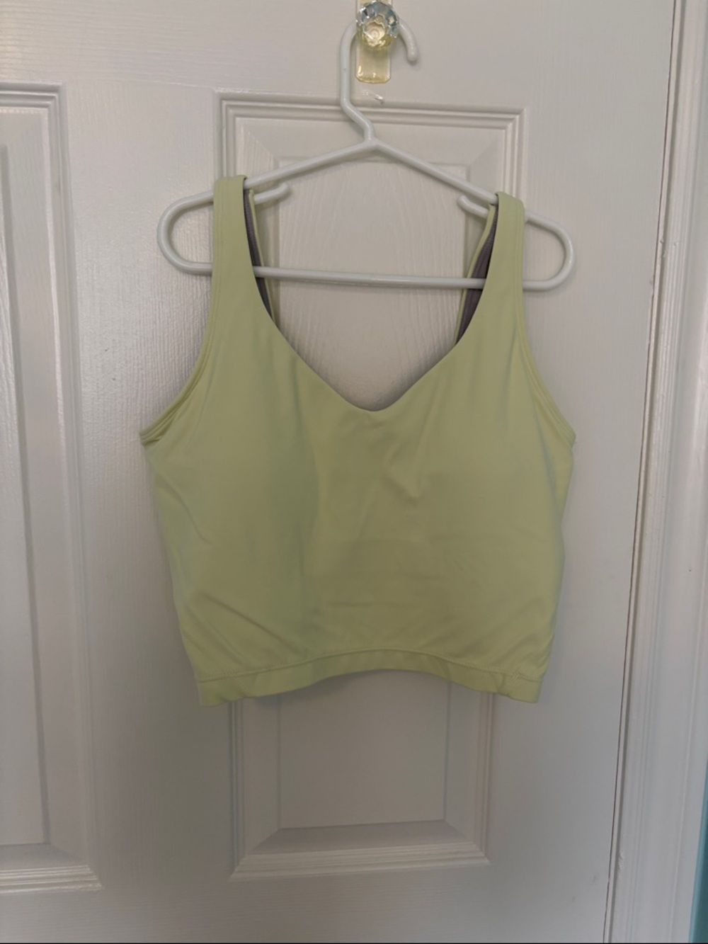 Light yellow Reversible Sports Bra Top